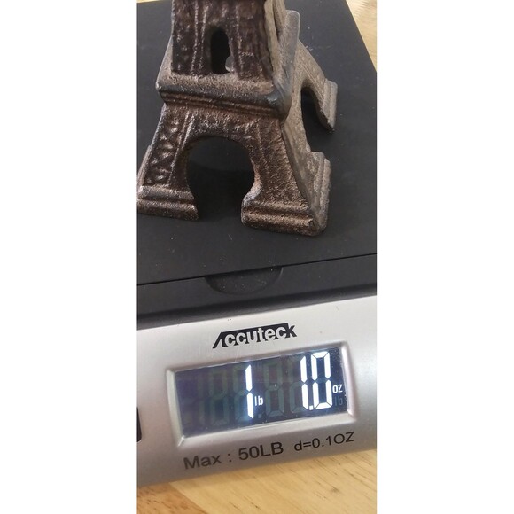 Cast Iron Eiffel Tower Architecture Home Décor French Style Decoration 8" - Picture 7 of 9